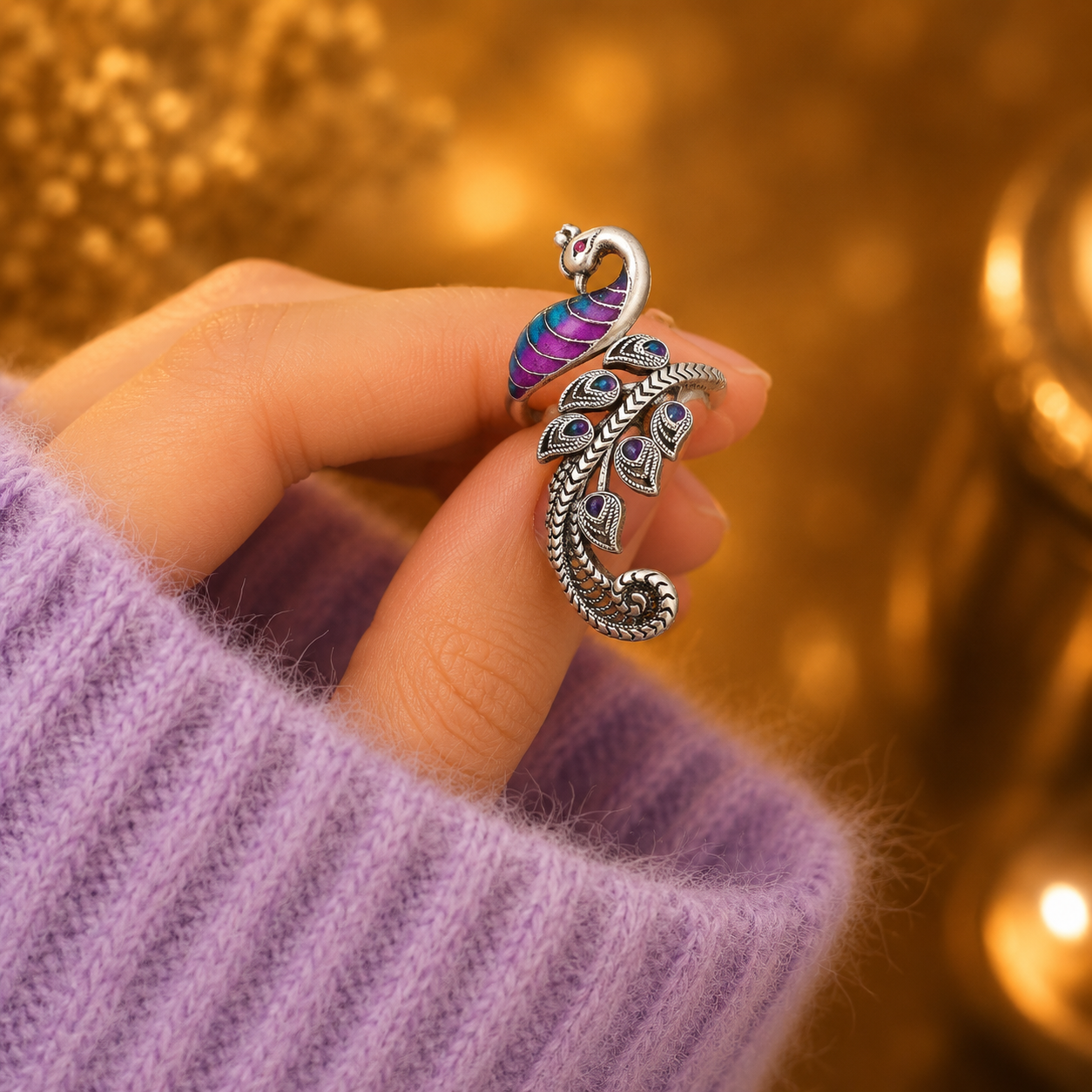 Peacock Ring