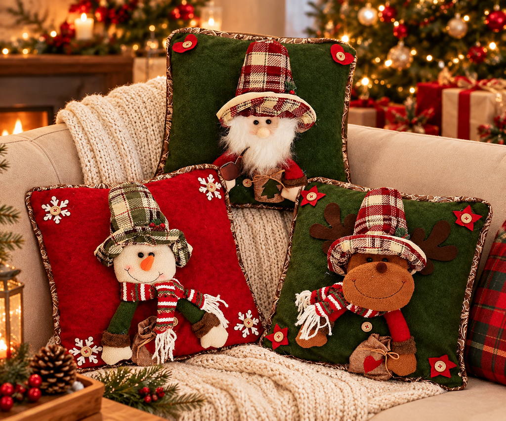 3D Decorative Christmas Pillow Covers