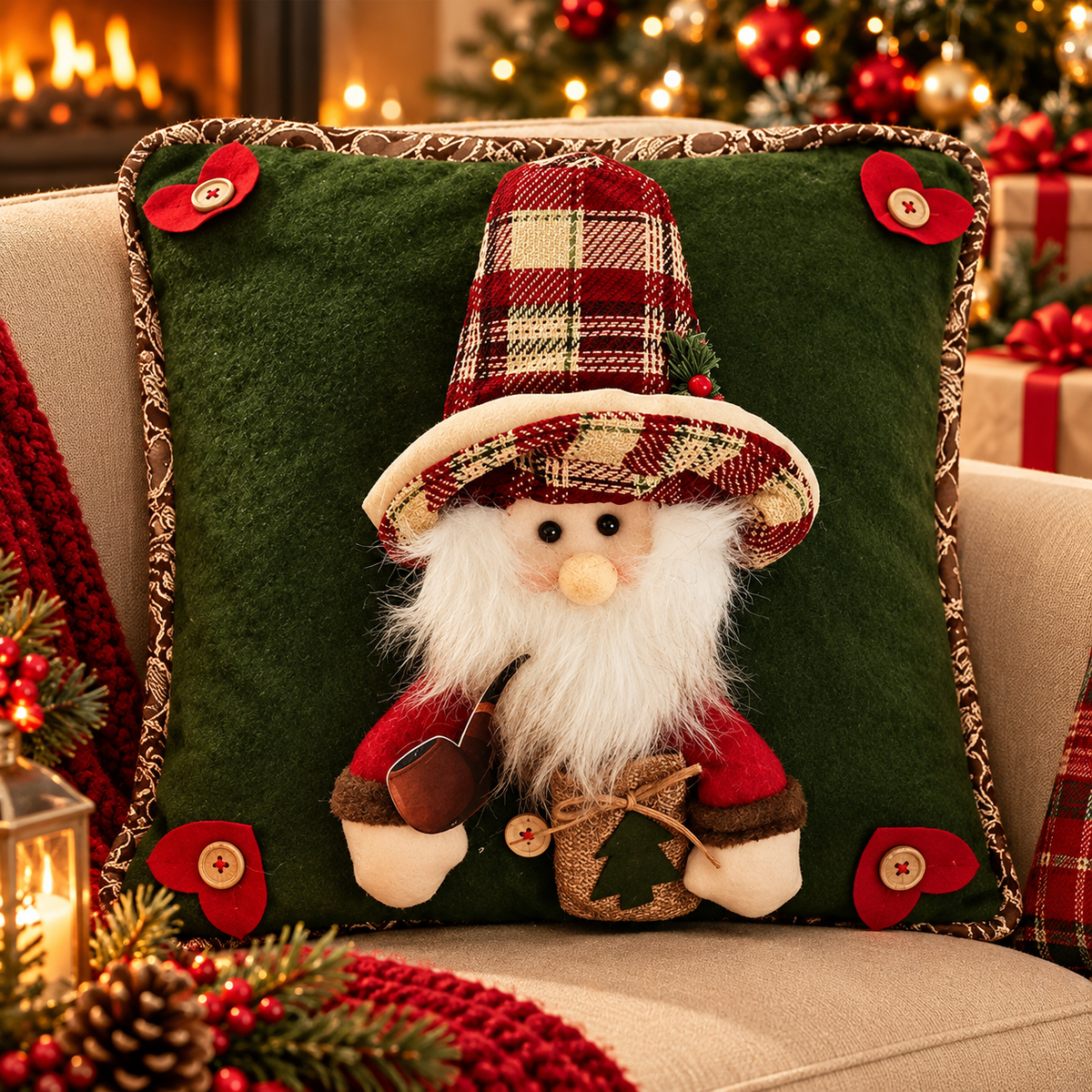 3D Decorative Christmas Pillow Covers