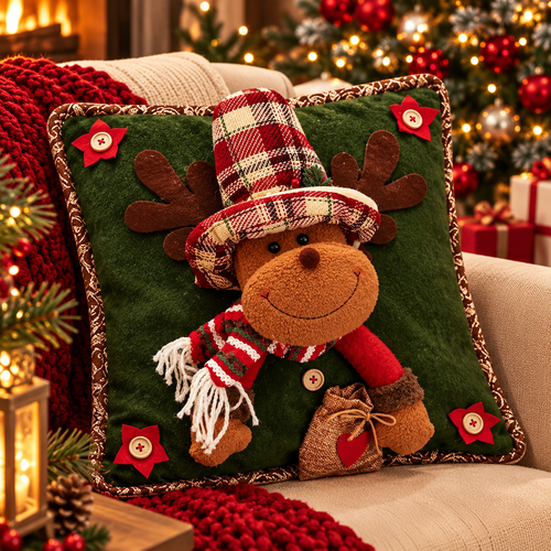 3D Decorative Christmas Pillow Covers