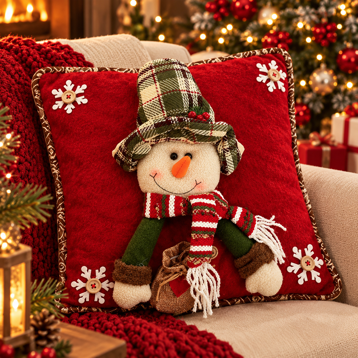 3D Decorative Christmas Pillow Covers
