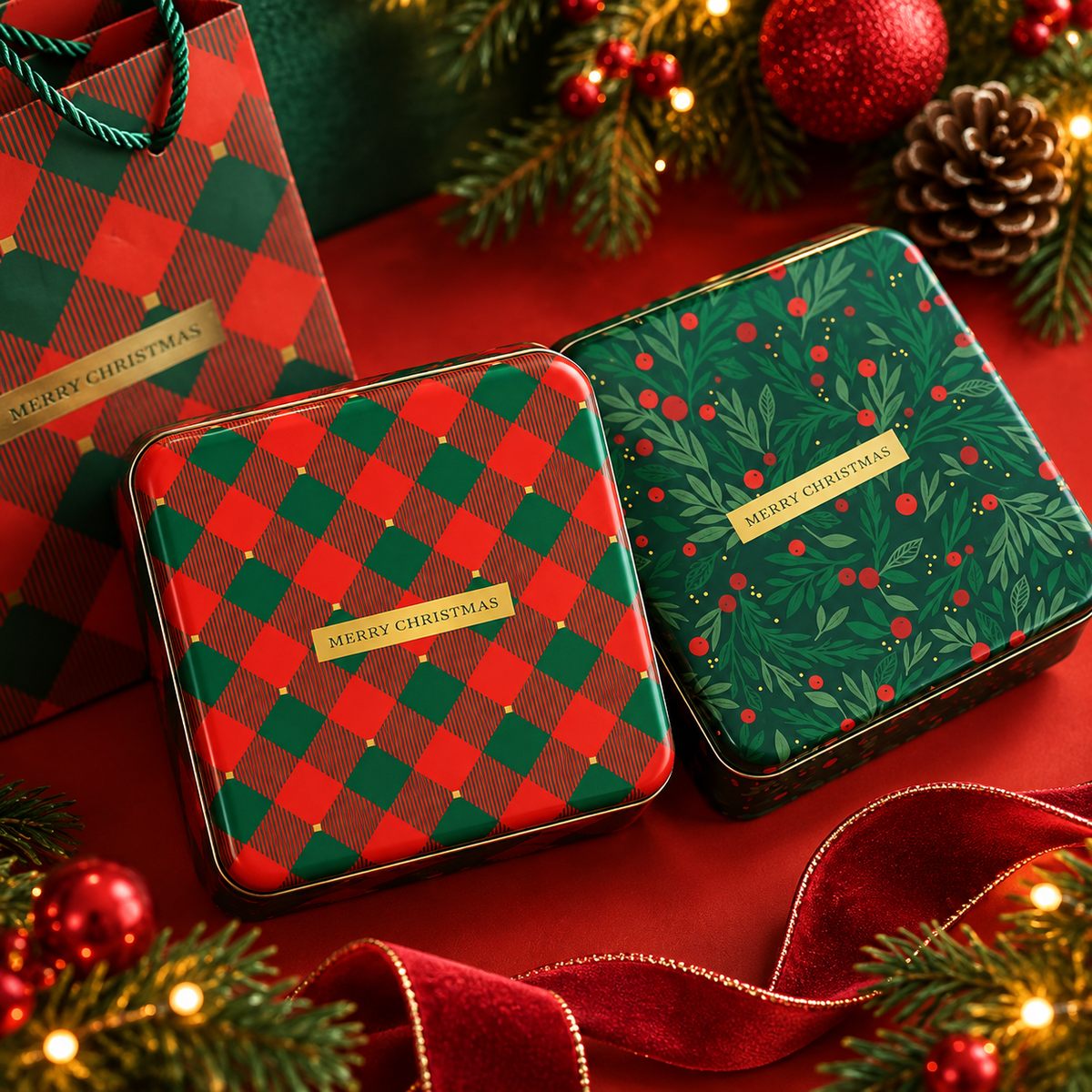 Christmas Tin Box