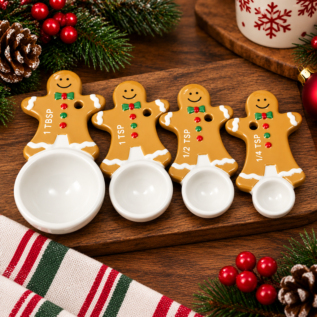 Gingerbread Measuring Cup & Spoon Sets