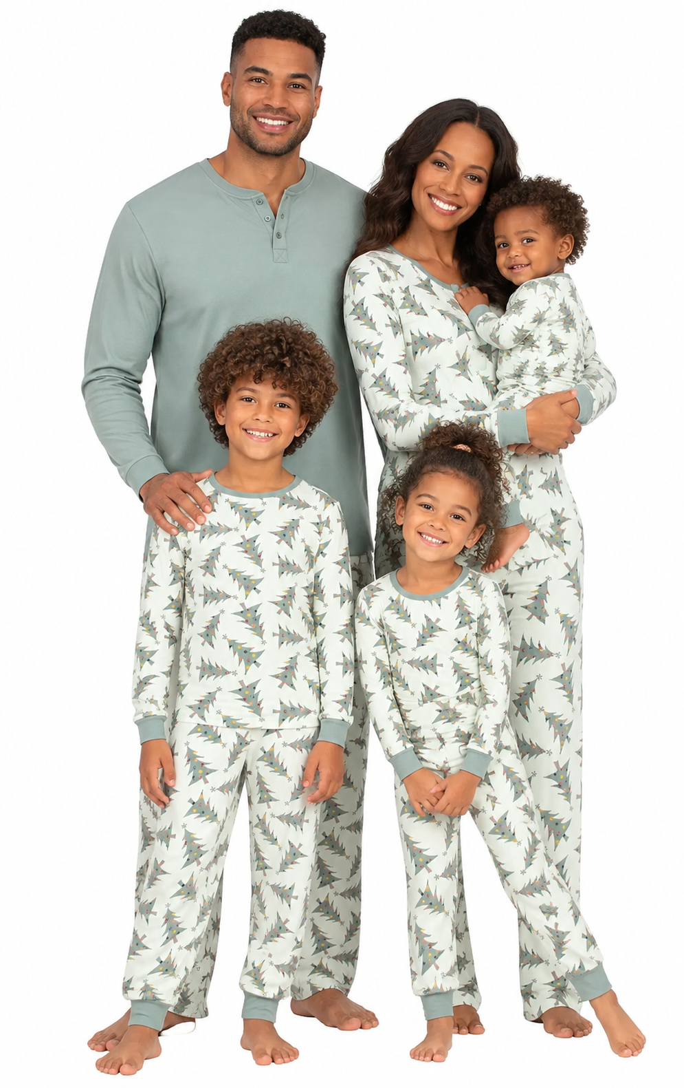 Christmas Tree Print Family Pajamas