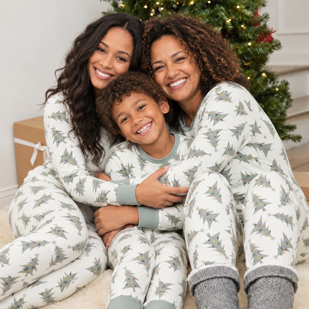 Christmas Tree Print Family Pajamas