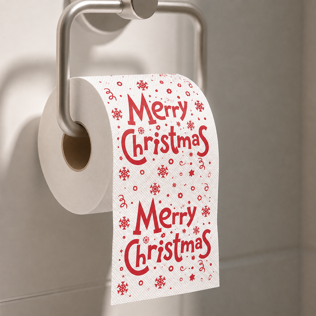 Merry Christmas Toilet Paper Roll