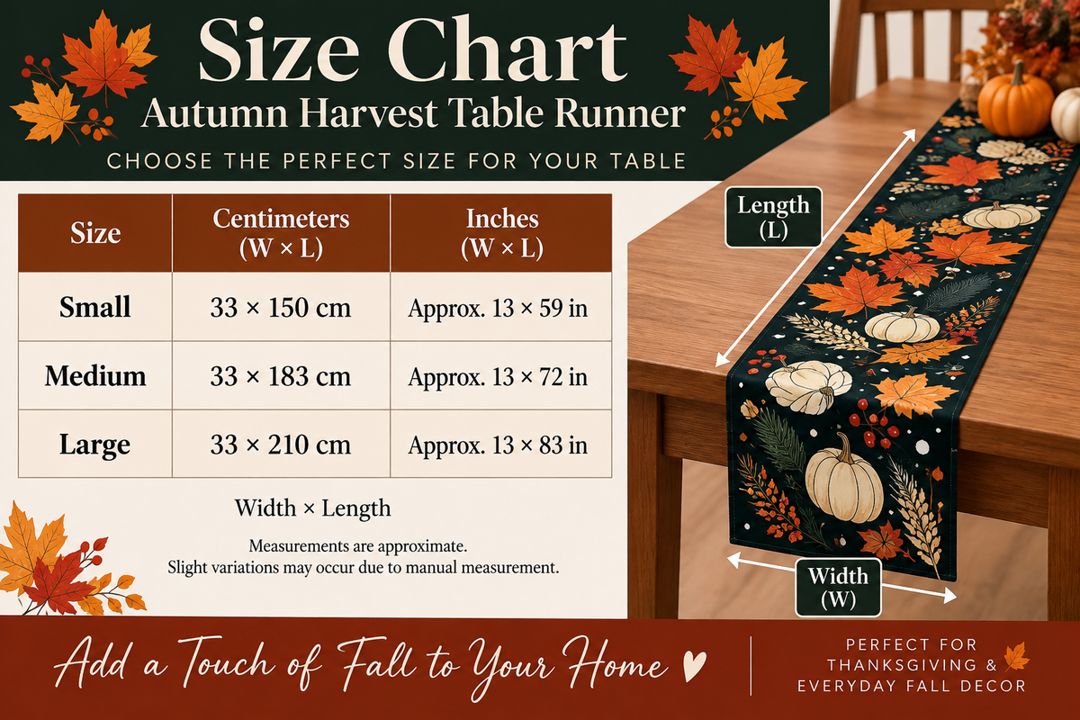 Autumn Harvest Table Runner