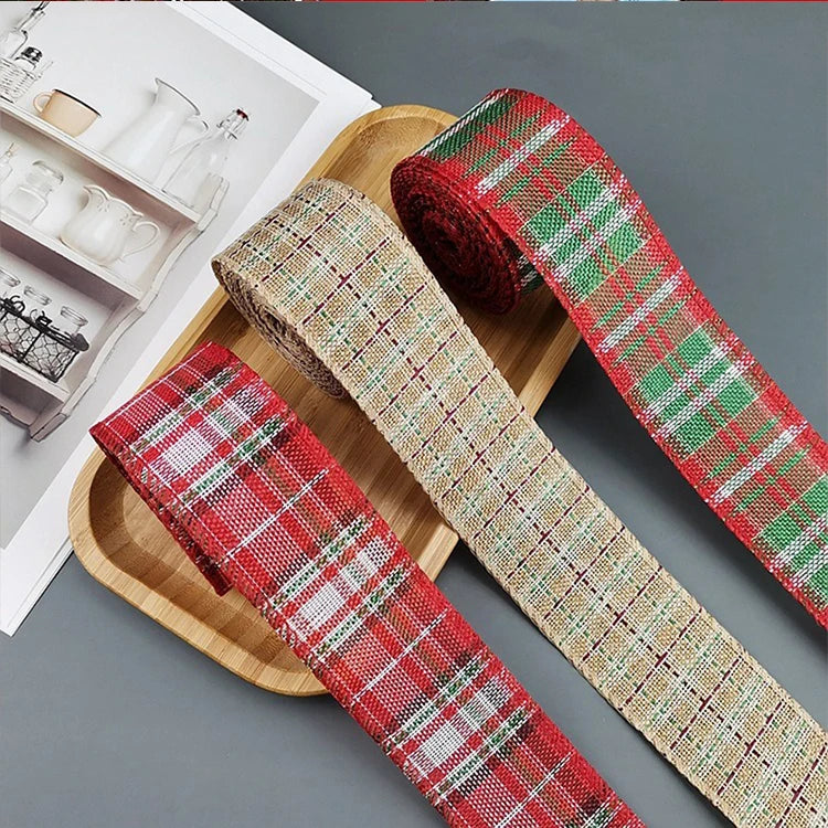 Plaid Christmas Ribbons