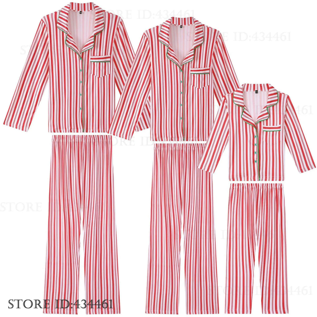 Red, White & Green Christmas Family Pajamas