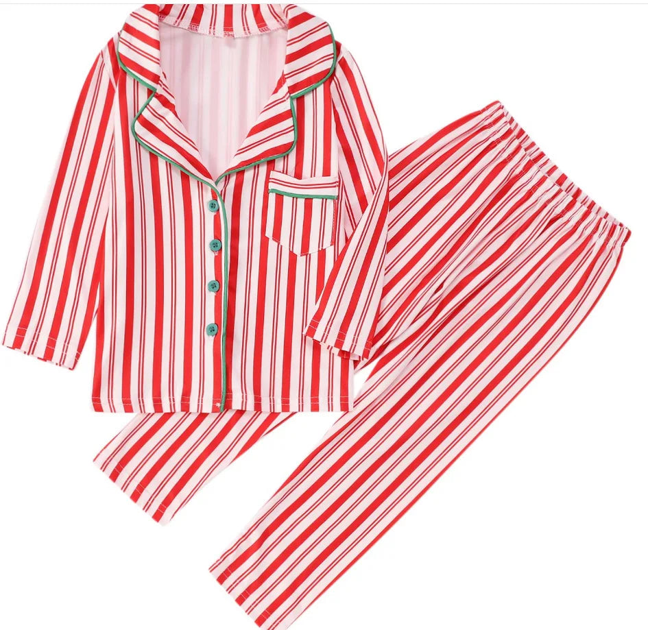 Red, White & Green Christmas Family Pajamas