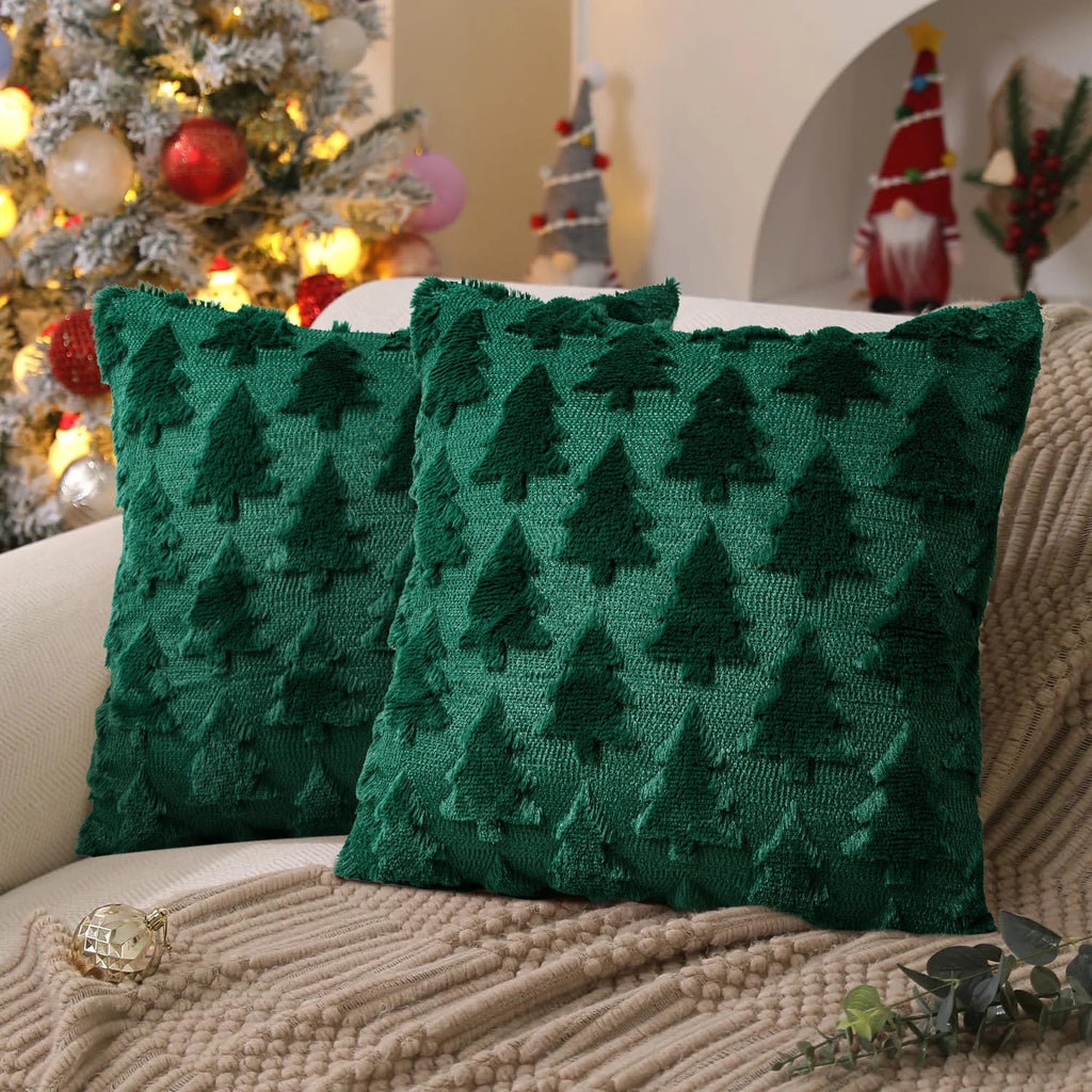 Modern Christmas Tree Pillow Covers