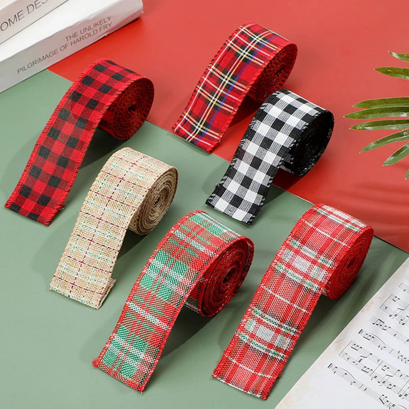 Plaid Christmas Ribbons