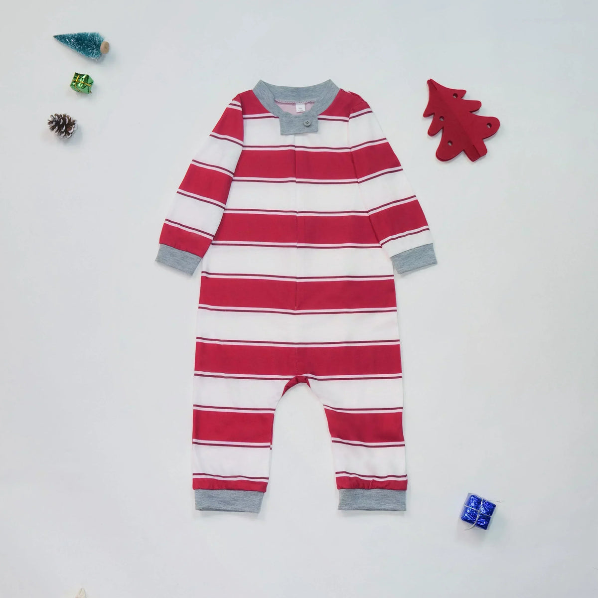 Red & White Striped Christmas Pajamas