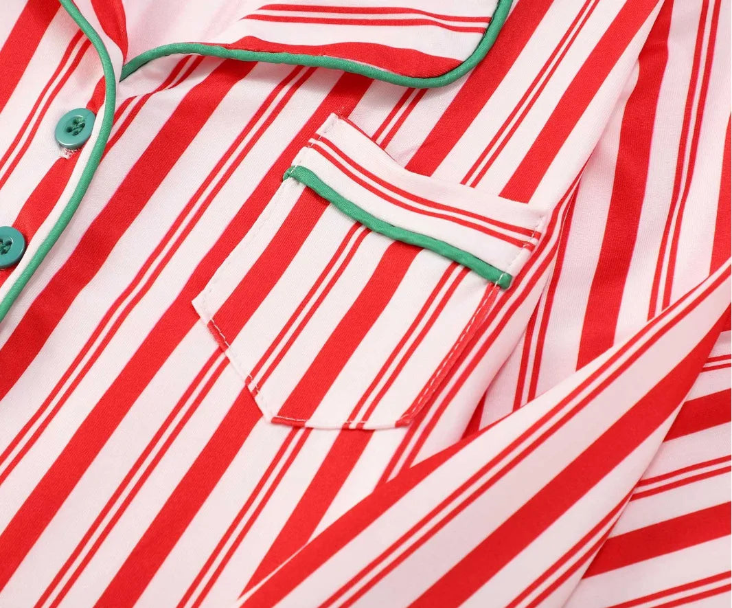 Red, White & Green Christmas Family Pajamas
