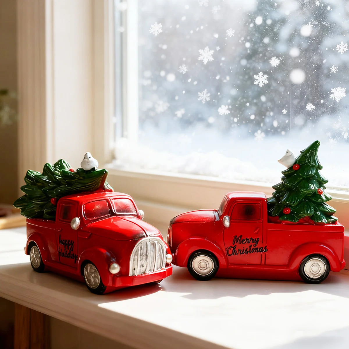 Vintage Christmas Truck Decor