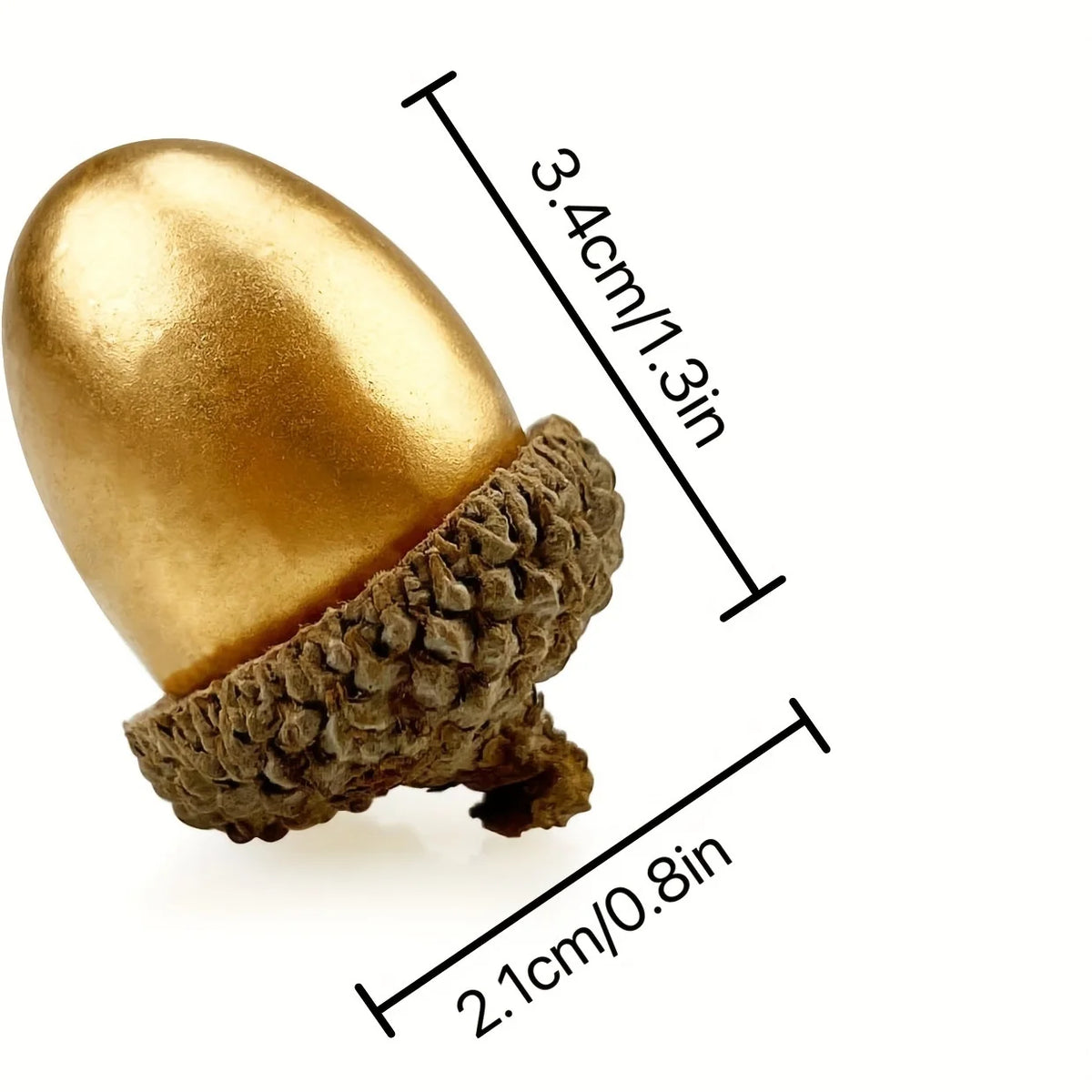 Artificial Golden Acorns – 20-Piece Decorative Set
