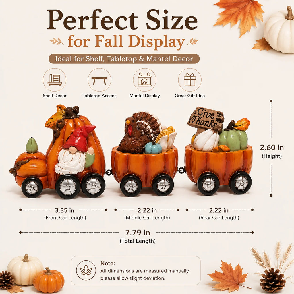 Thanksgiving Pumpkin Train Figurine