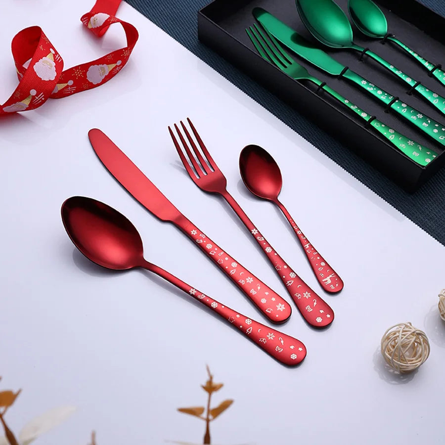 Christmas Stainless Steel Flatware