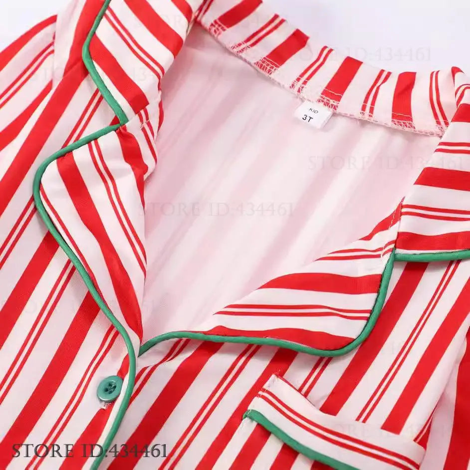 Red, White & Green Christmas Family Pajamas