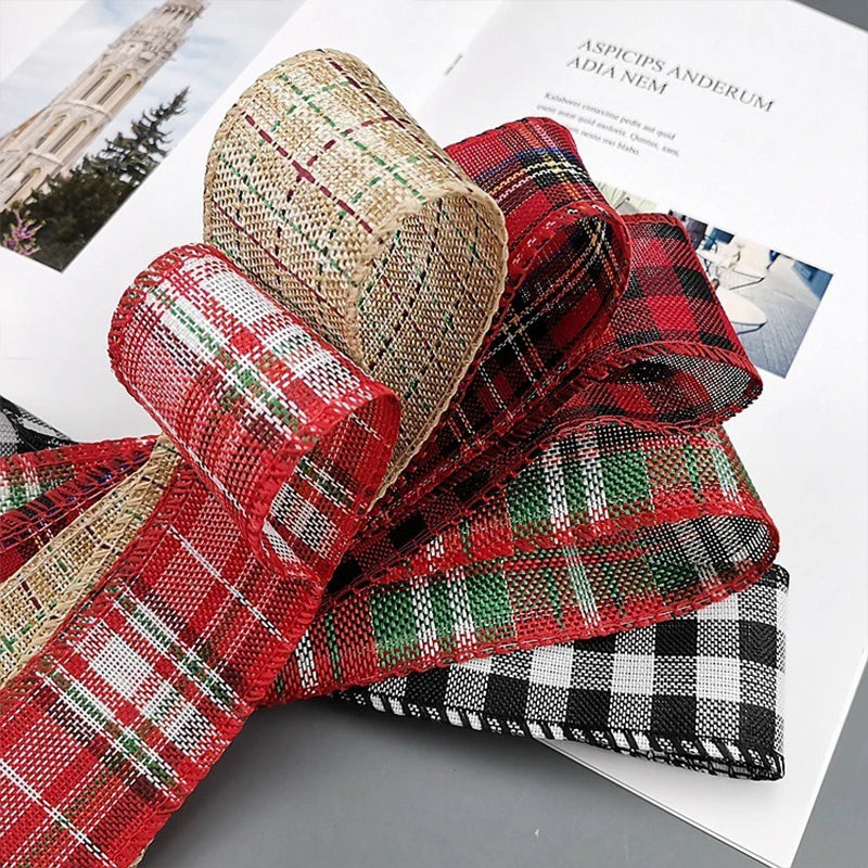 Plaid Christmas Ribbons