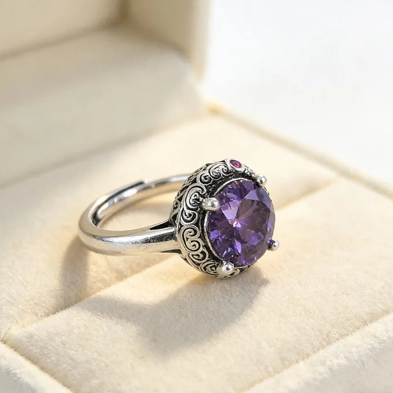 Vintage Sterling Silver Adjustable Ring