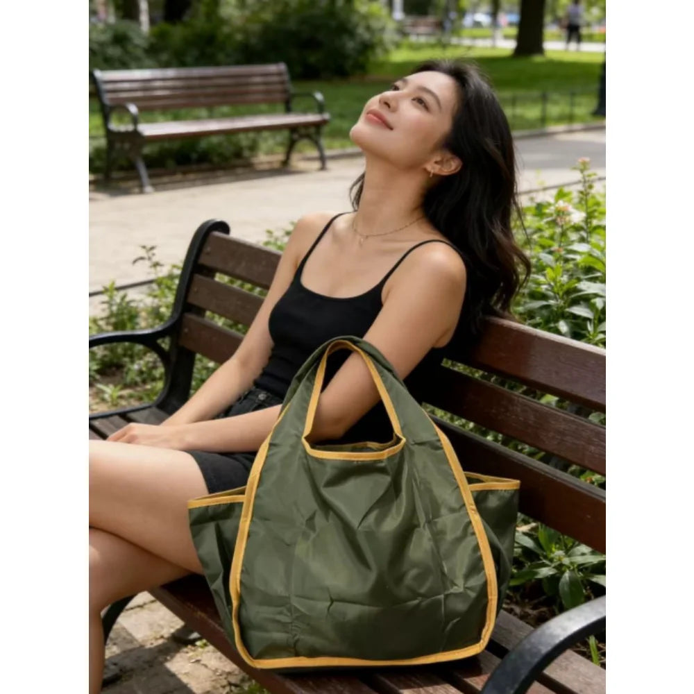 Orange & Olive Reusable Grocery Bag