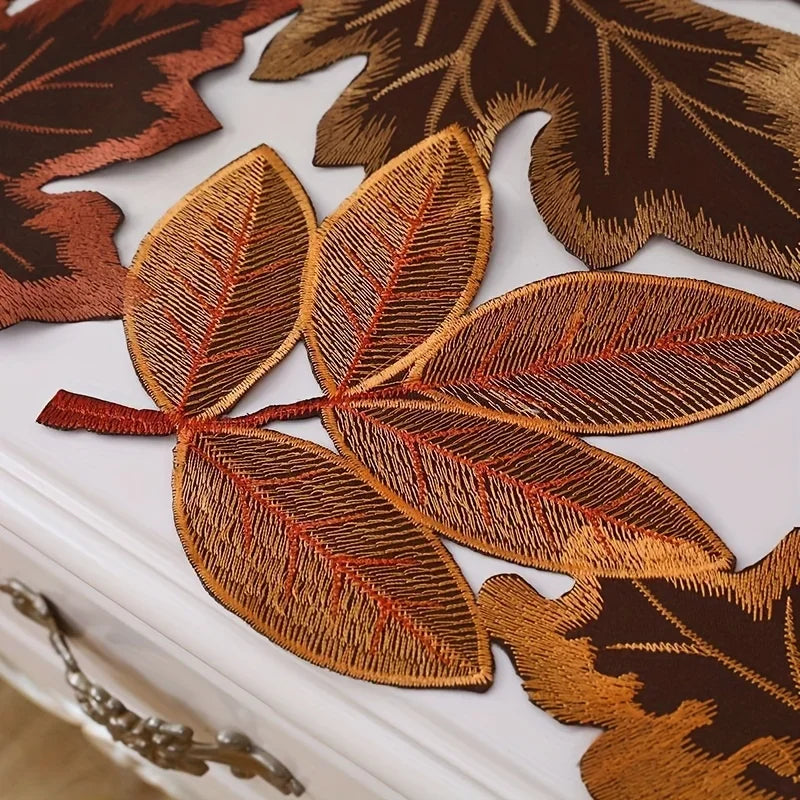 Fall Embroidered Table Runner