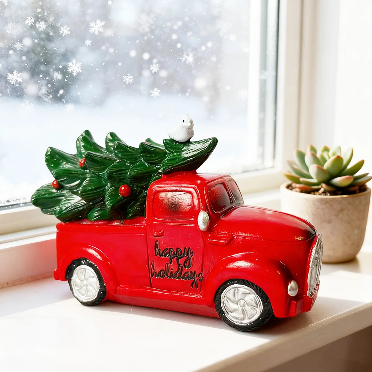 Vintage Christmas Truck Decor