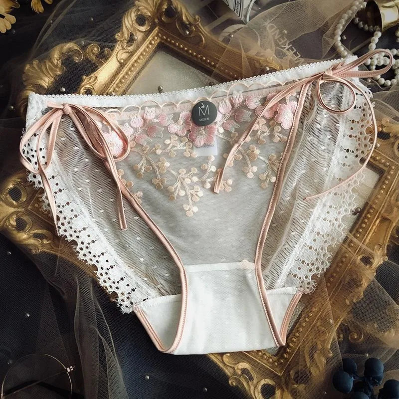 Floral Embroidered Lingerie