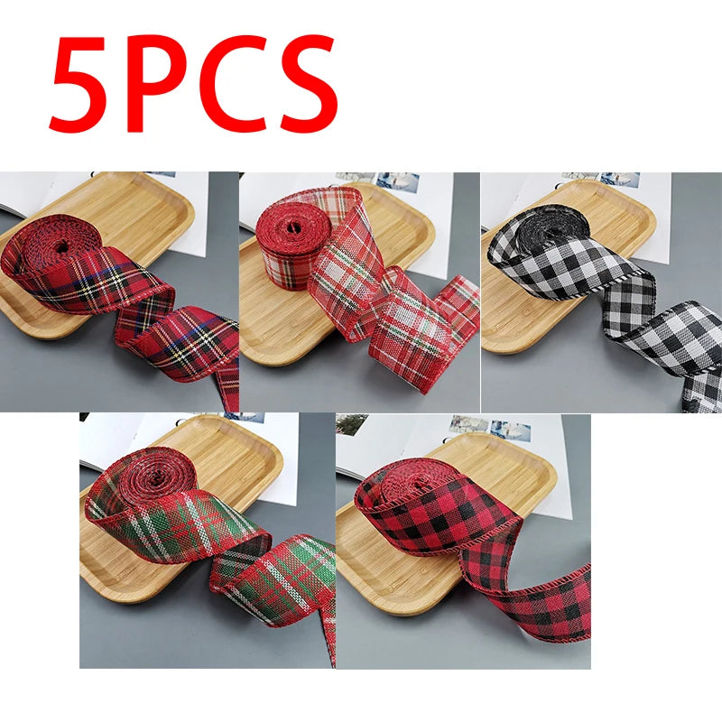 Plaid Christmas Ribbons