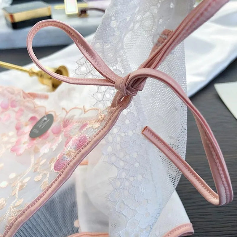 Floral Embroidered Lingerie