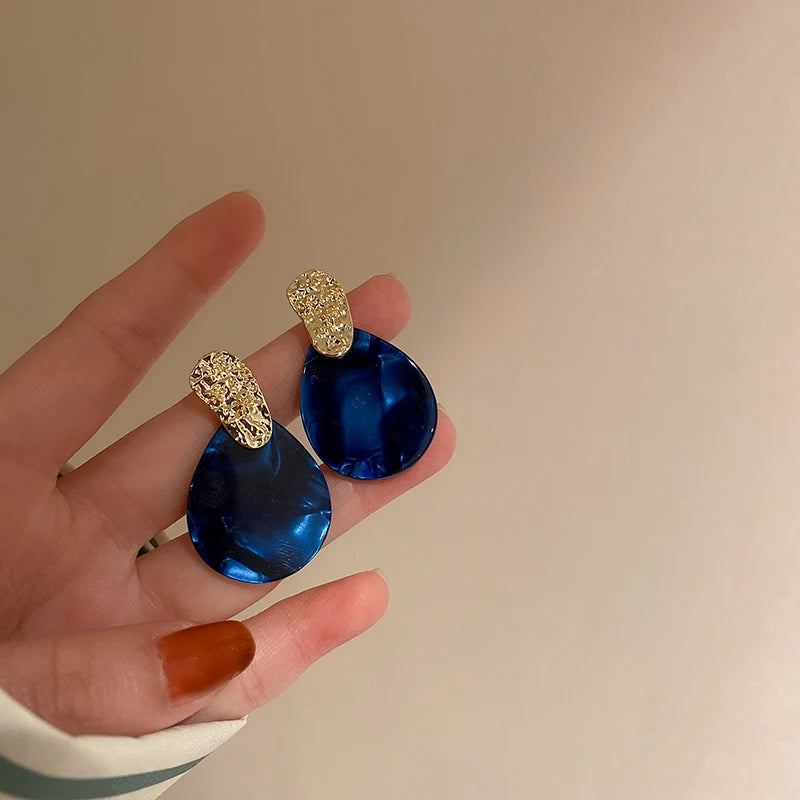 Rhinestone Water Drop Earrings