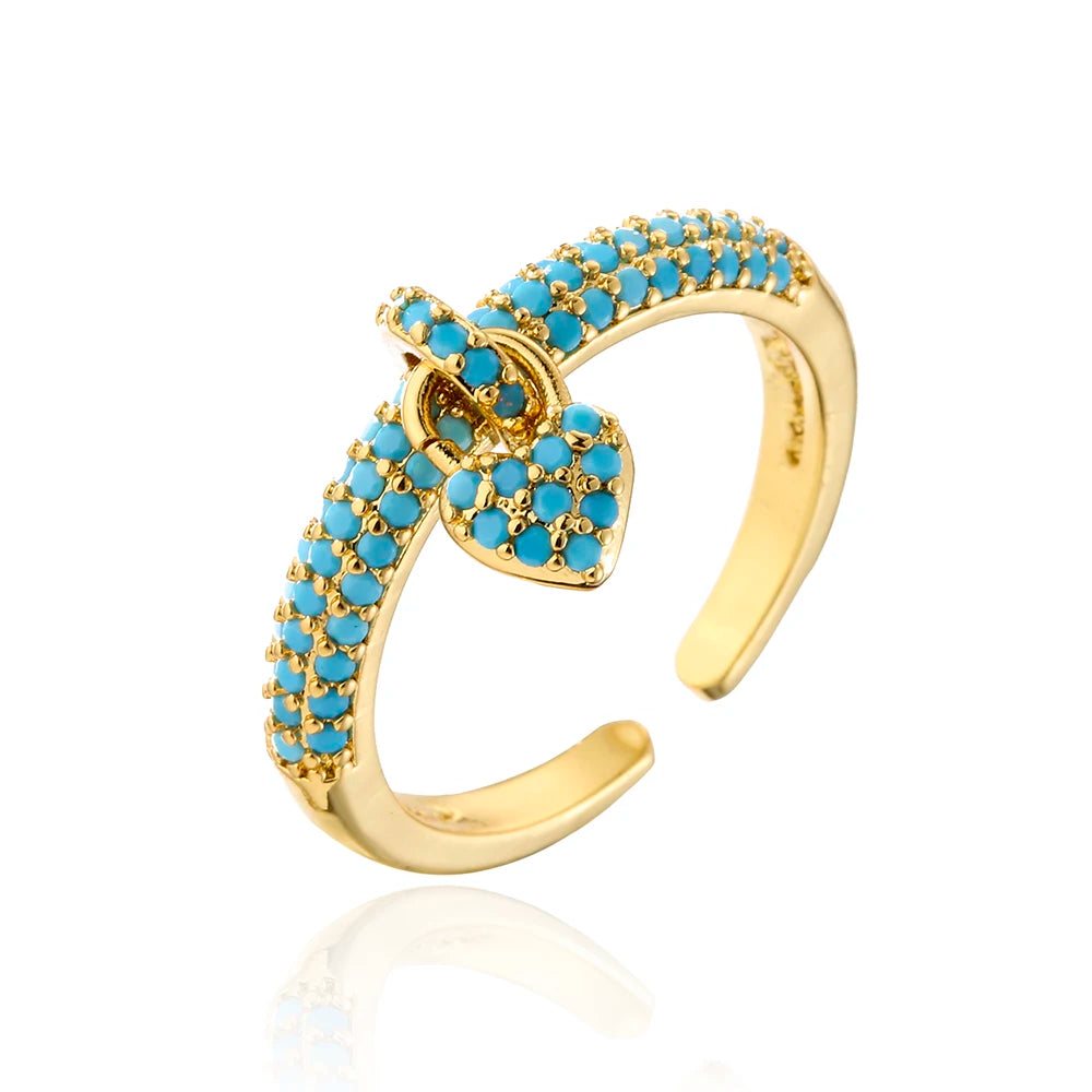 Adjustable Turqoise Ring
