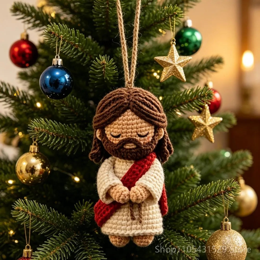 Crochet Jesus Tree Ornament