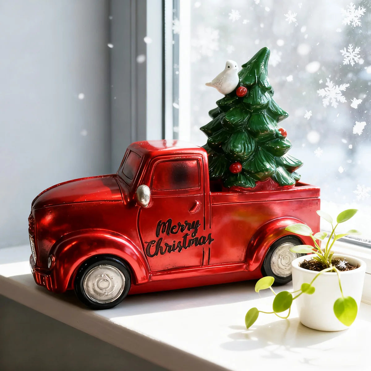 Vintage Christmas Truck Decor
