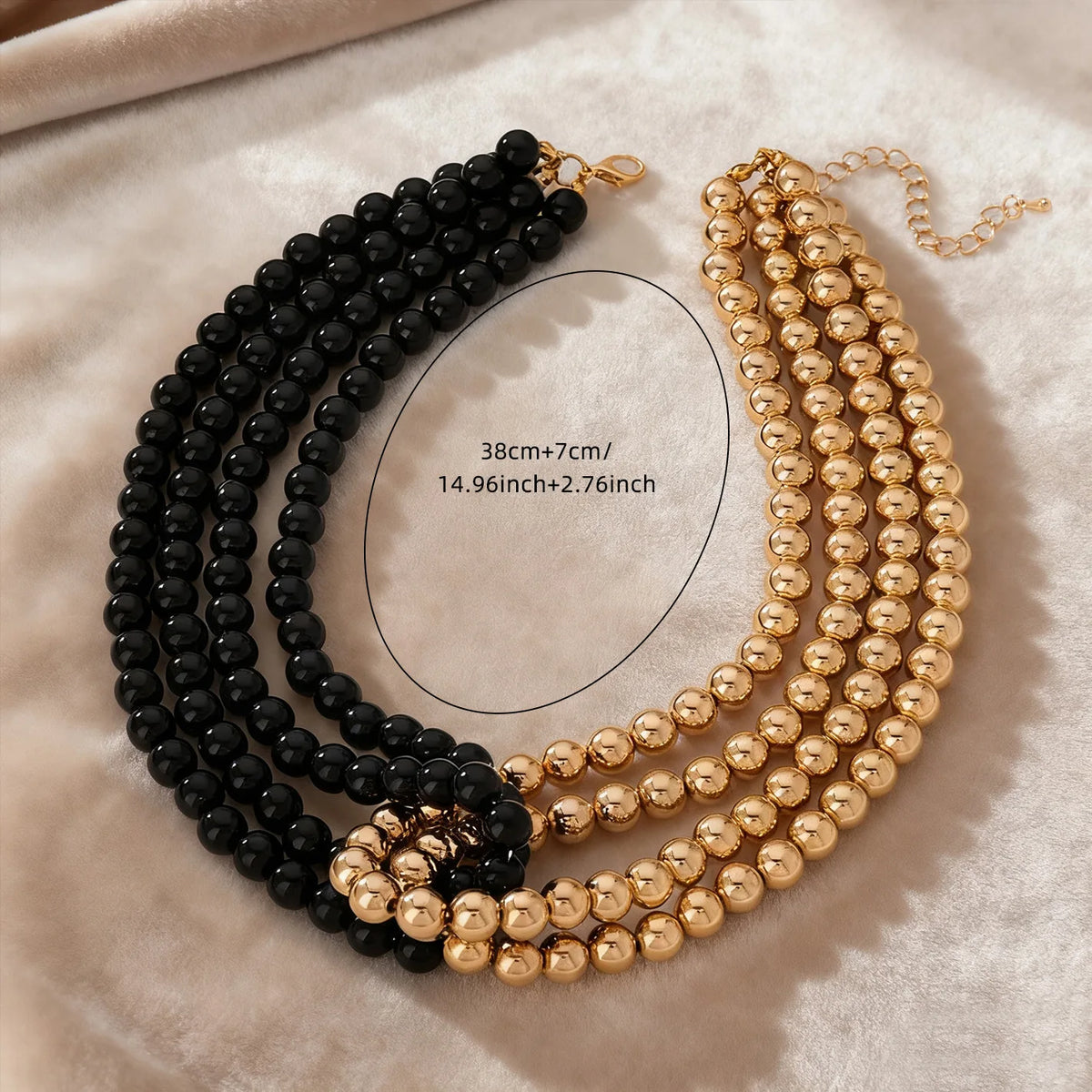 Black and Gold Necklace