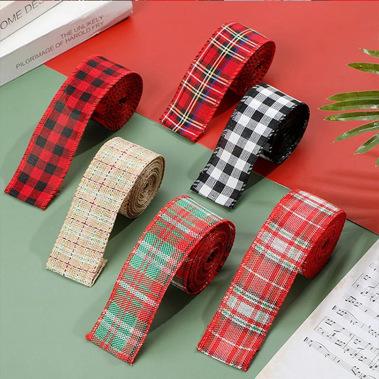 Plaid Christmas Ribbons