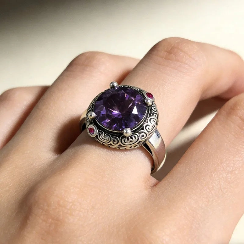 Vintage Sterling Silver Adjustable Ring