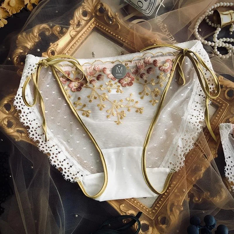 Floral Embroidered Lingerie