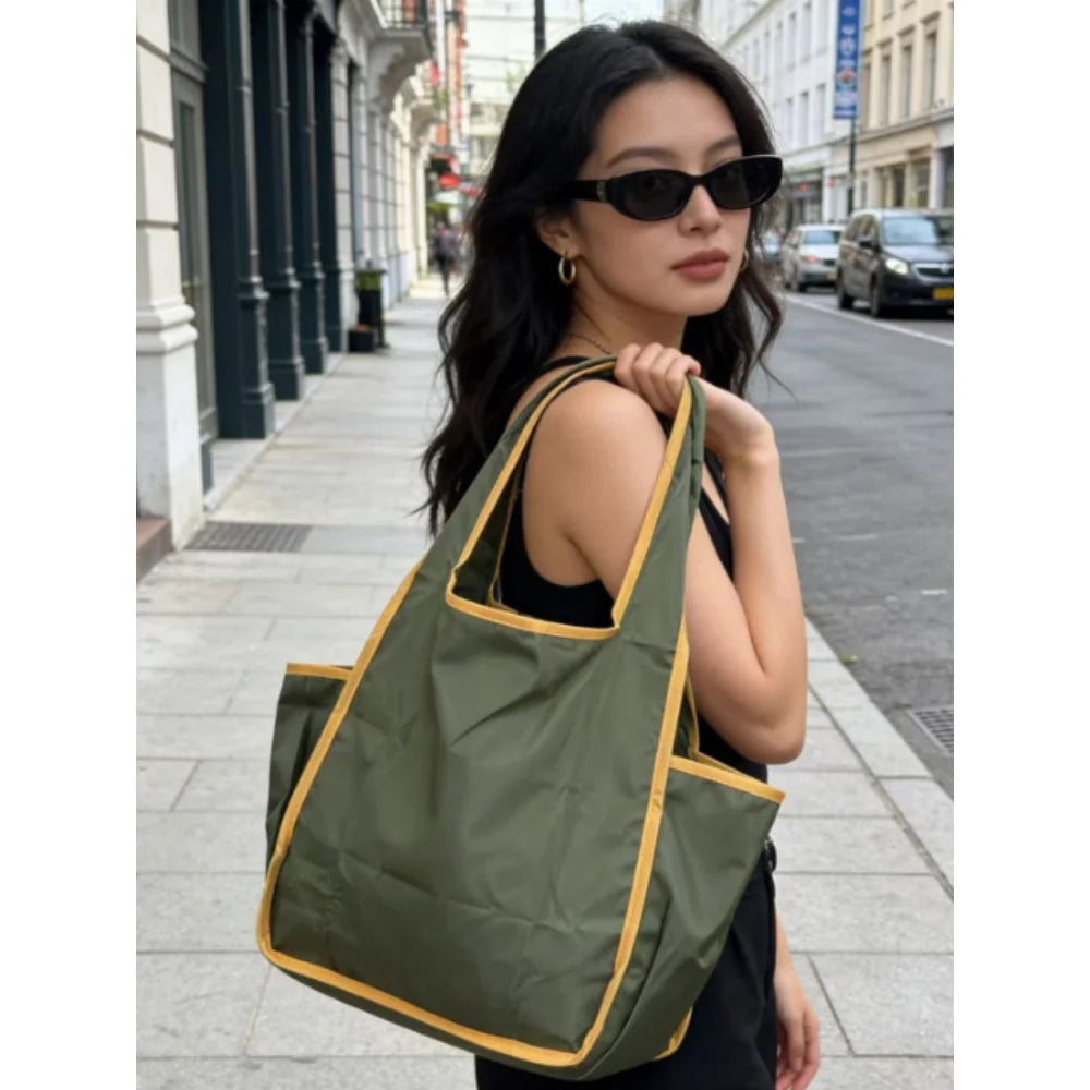 Orange & Olive Reusable Grocery Bag