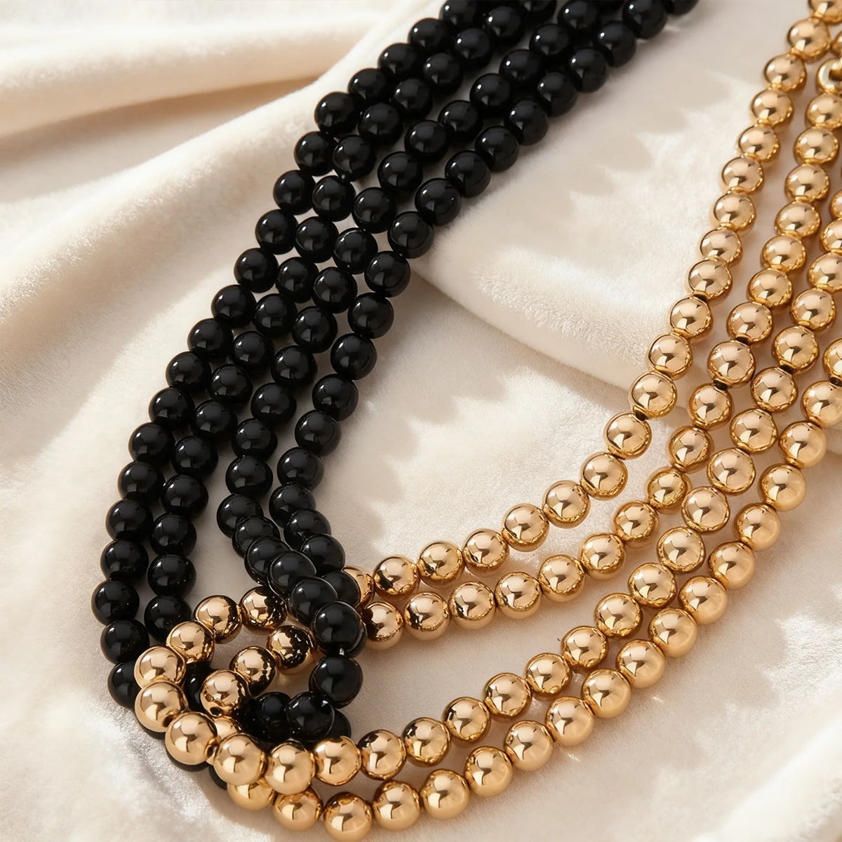 Black and Gold Necklace